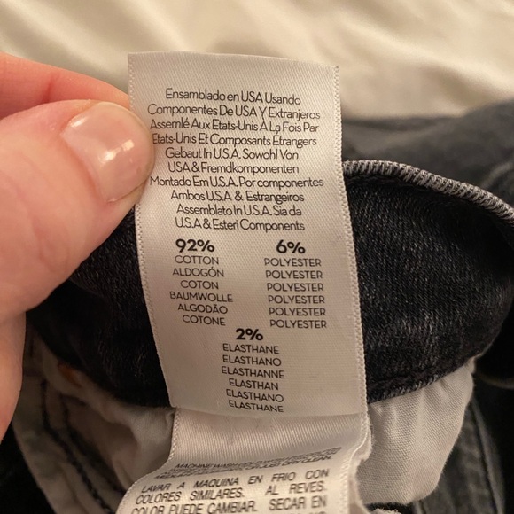 Mother high waisted rascal slice undone hem jean size 26 - Picture 9 of 12